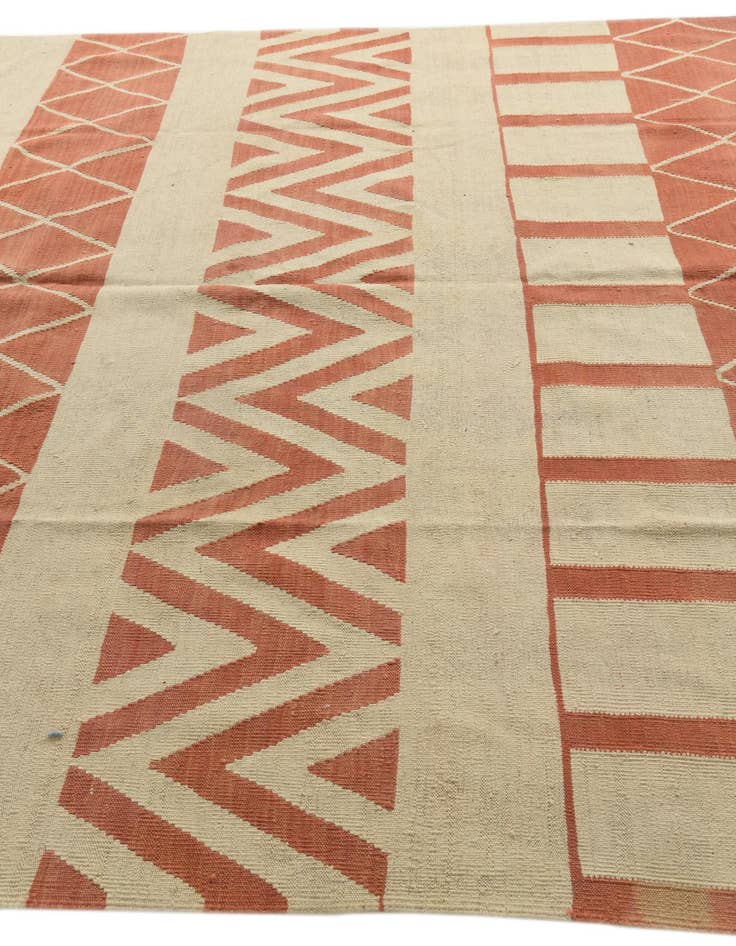 Detail image of  8' 3 x 10'  Hand Woven Kilim Modern Wool Rug