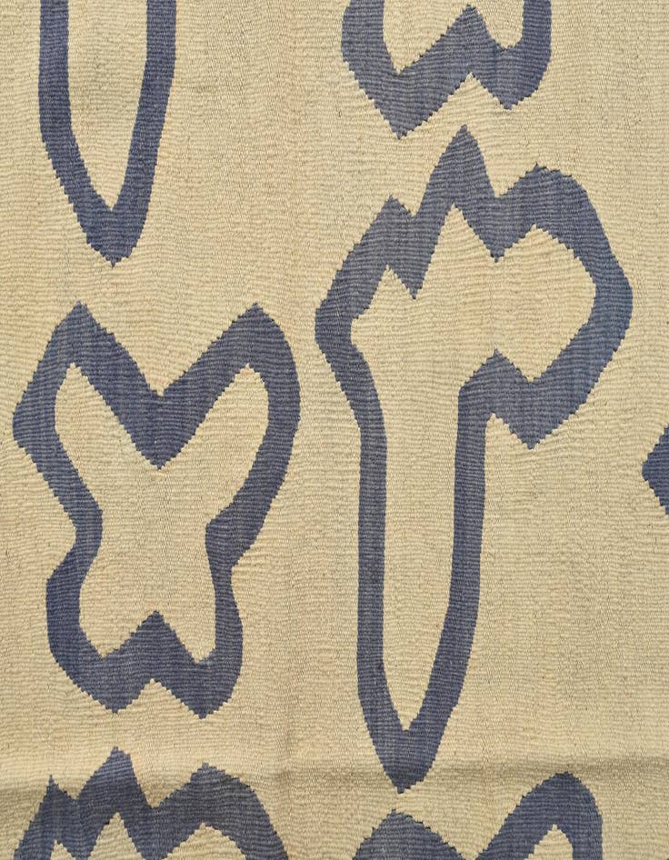 Detail image of  6' 2 x 7' 9  Hand Woven Kilim Modern Wool Rug