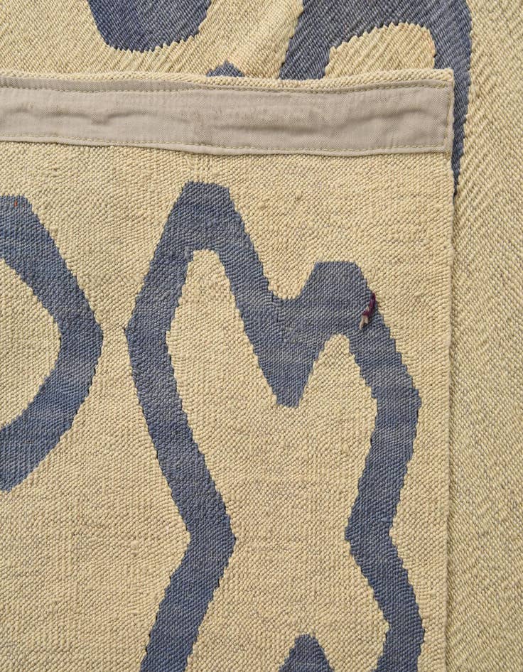 Detail image of  6' 2 x 7' 9  Hand Woven Kilim Modern Wool Rug