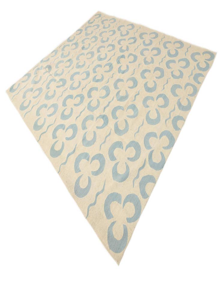 Detail image of  8' 4 x 9' 4  Hand Woven Kilim Modern Wool Rug