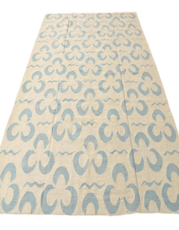 Detail image of  8' 4 x 9' 4  Hand Woven Kilim Modern Wool Rug