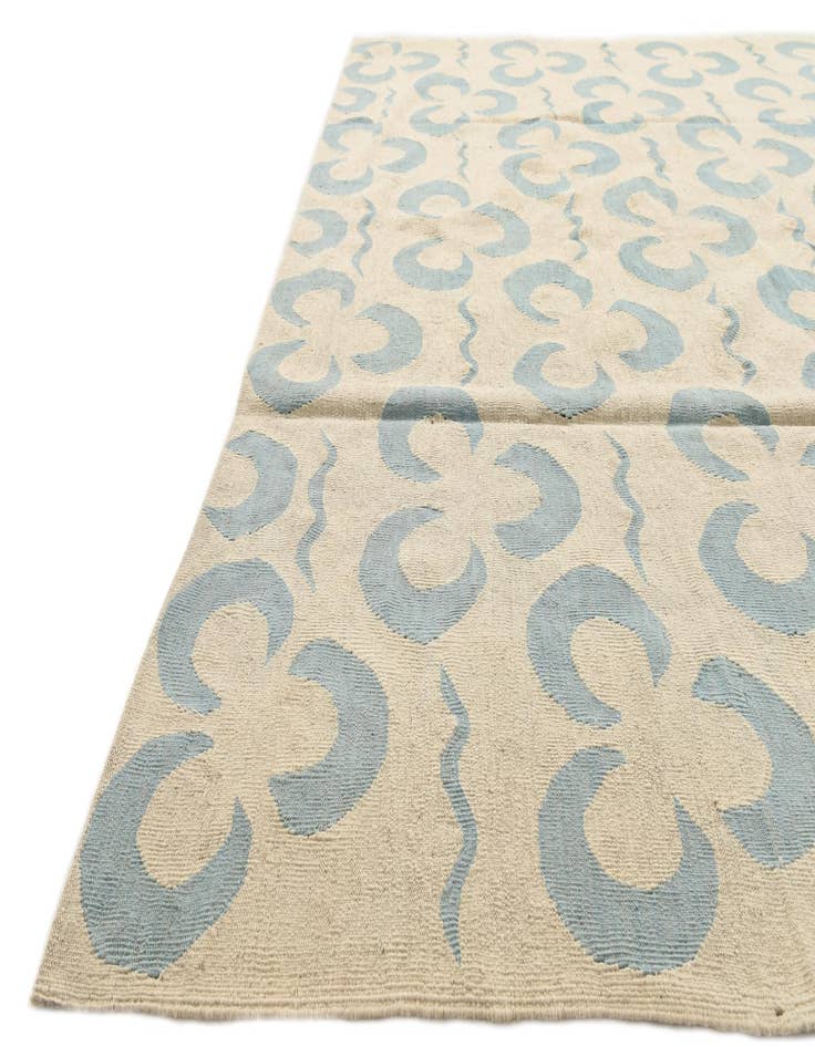 Detail image of  8' 4 x 9' 4  Hand Woven Kilim Modern Wool Rug