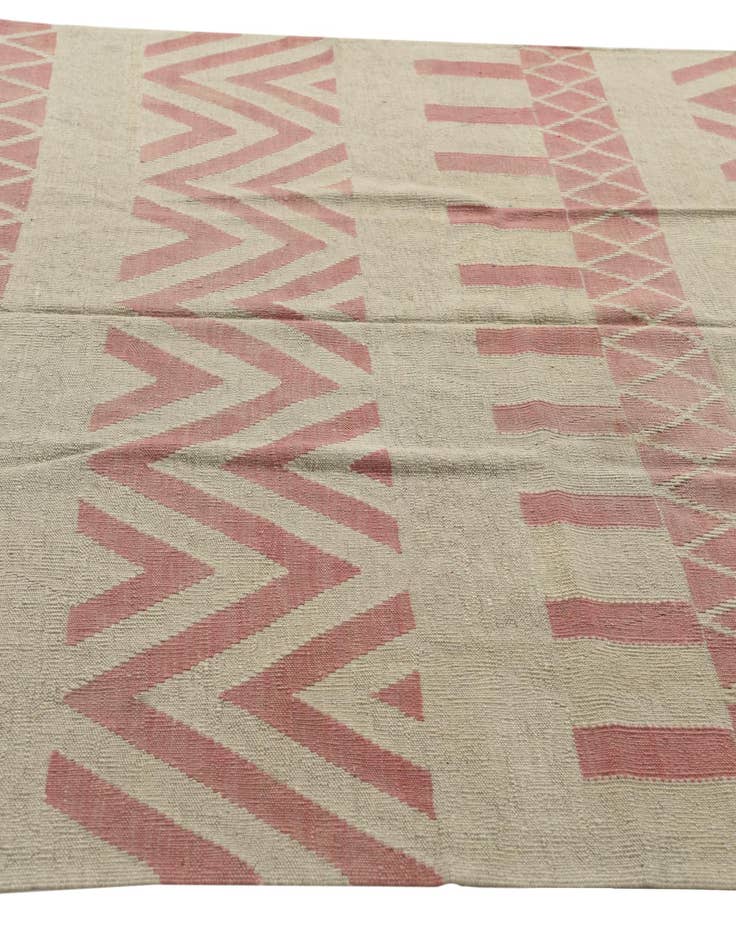 Detail image of  5' 9 x 7' 6  Hand Woven Kilim Modern Wool Rug
