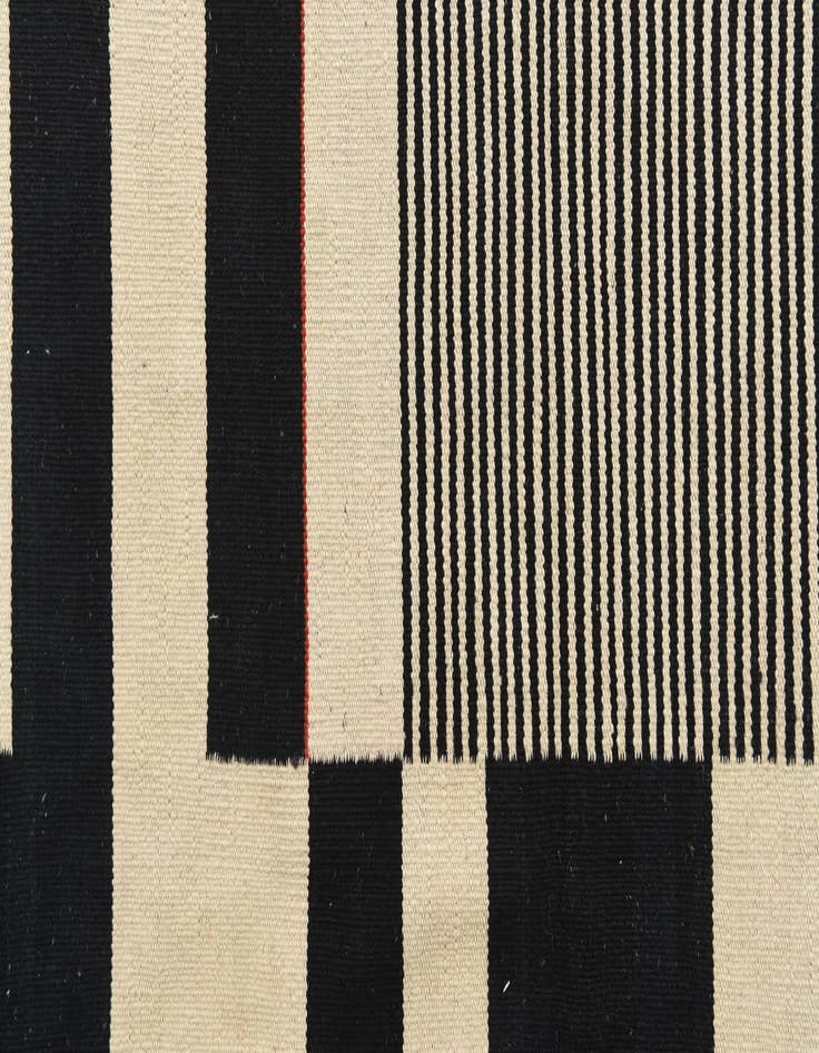 Detail image of  6' 6 x 9' 6  Hand Woven Kilim Modern Wool Rug
