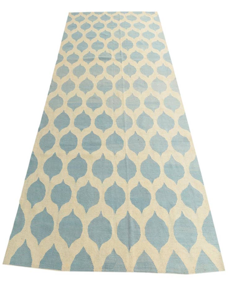 Detail image of  6' 6 x 9' 9  Hand Woven Kilim Modern Wool Rug