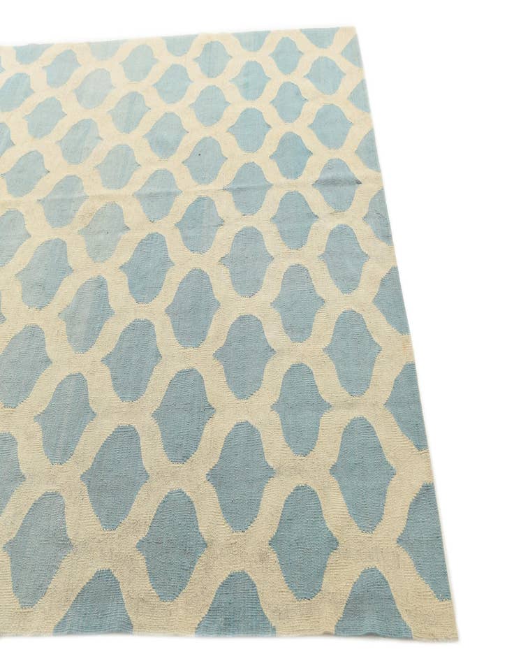 Detail image of  6' 6 x 9' 9  Hand Woven Kilim Modern Wool Rug