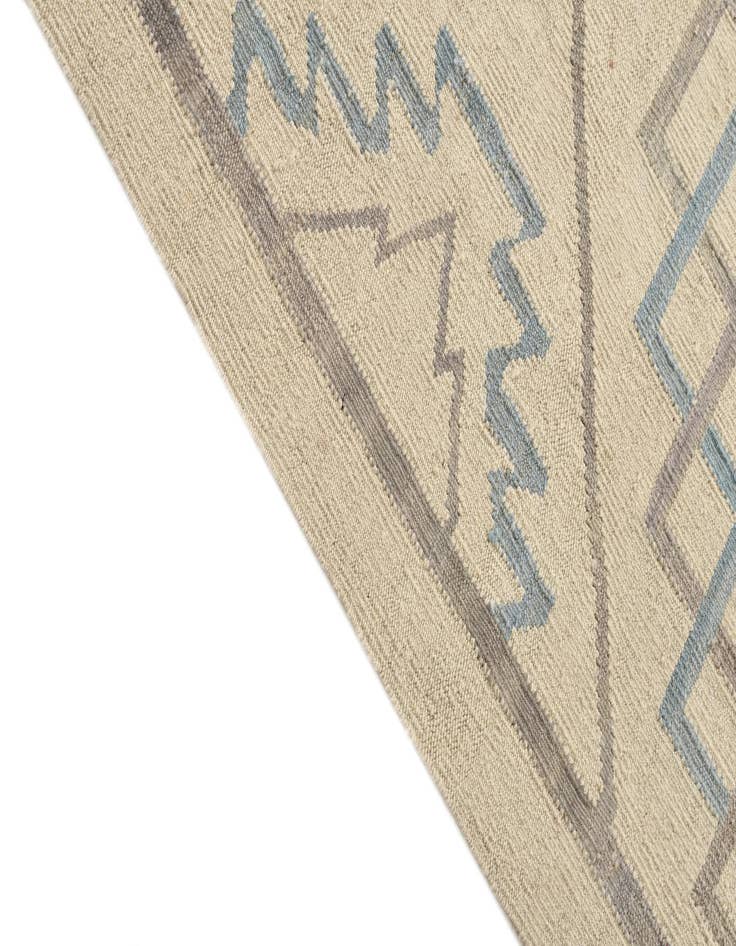 Detail image of  6' x 8'  Hand Woven Kilim Modern Wool Rug
