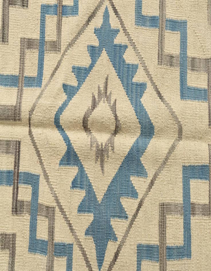 Detail image of  6' x 7' 6  Hand Woven Kilim Modern Wool Rug