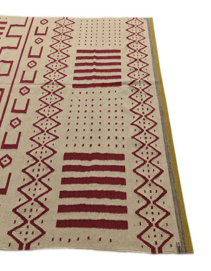 Detail image of  6' 9 x 9' 10  Hand Woven Kilim Modern Wool Rug