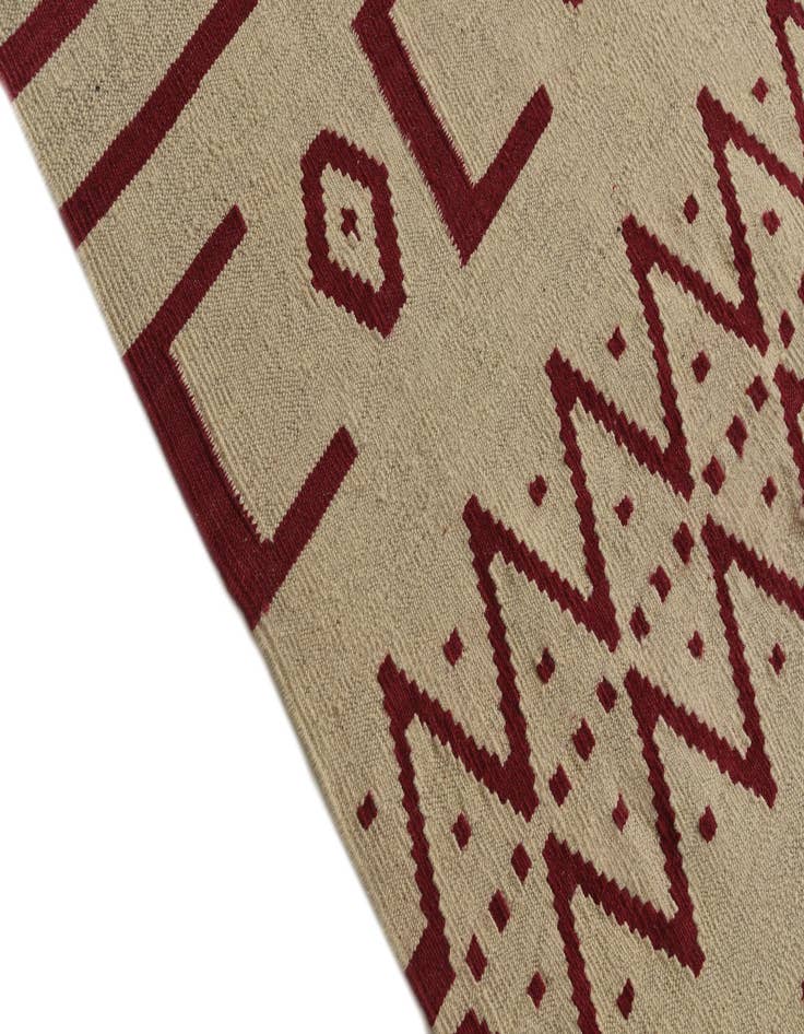 Detail image of  6' 9 x 9' 10  Hand Woven Kilim Modern Wool Rug