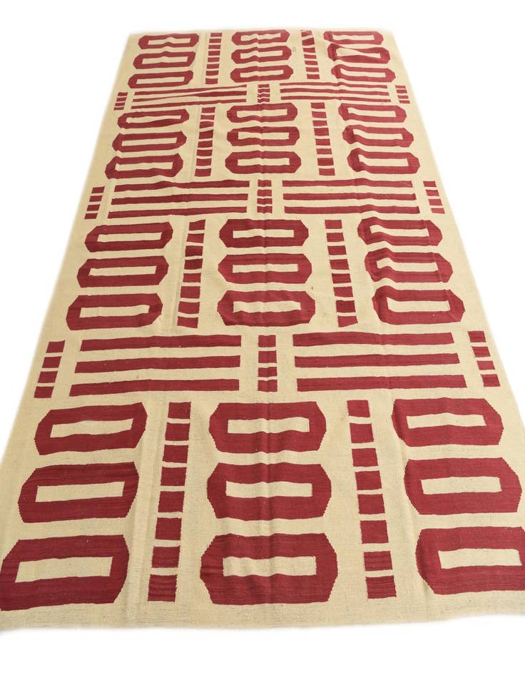 Detail image of  8' 3 x 9' 8  Hand Woven Kilim Modern Wool Rug