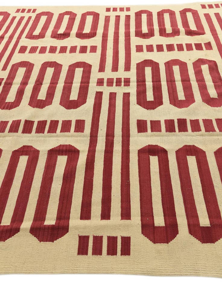 Detail image of  8' 3 x 9' 8  Hand Woven Kilim Modern Wool Rug
