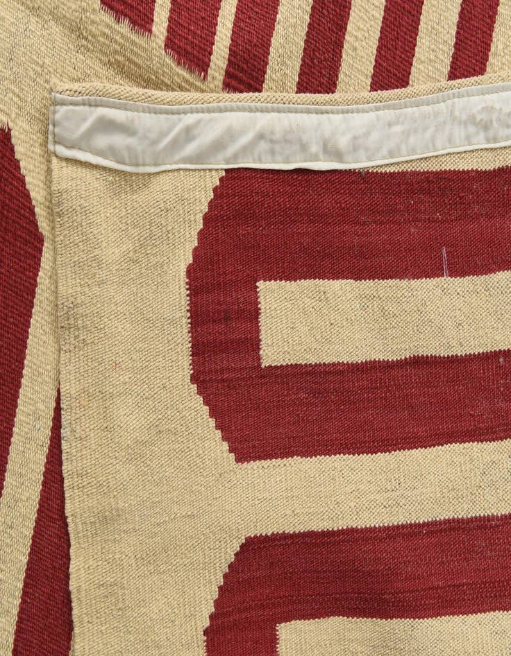 Detail image of  8' 3 x 9' 8  Hand Woven Kilim Modern Wool Rug