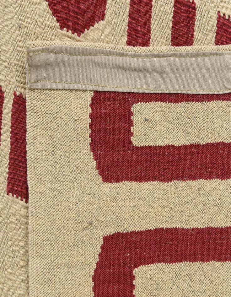 Detail image of  6' 1 x 7' 10  Hand Woven Kilim Modern Wool Rug