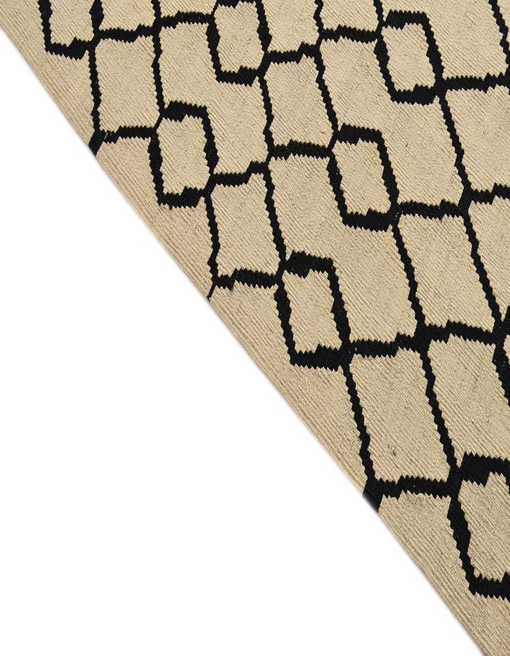 Detail image of  7' 2 x 10'  Hand Woven Kilim Modern Wool Rug