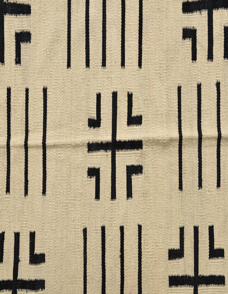 Detail image of  5' 4 x 6' 6  Hand Woven Kilim Modern Wool Rug
