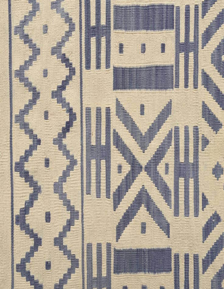 Detail image of  8' 6 x 9' 6  Hand Woven Kilim Modern Wool Rug