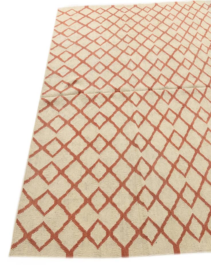 Detail image of  6' 10 x 9' 5  Hand Woven Kilim Modern Wool Rug