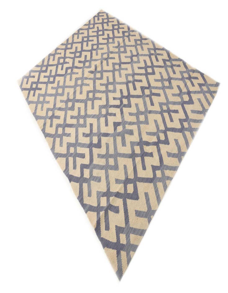 Detail image of  6' 2 x 7' 10  Hand Woven Kilim Modern Wool Rug