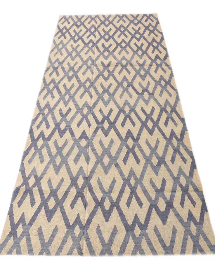 Detail image of  6' 2 x 7' 10  Hand Woven Kilim Modern Wool Rug