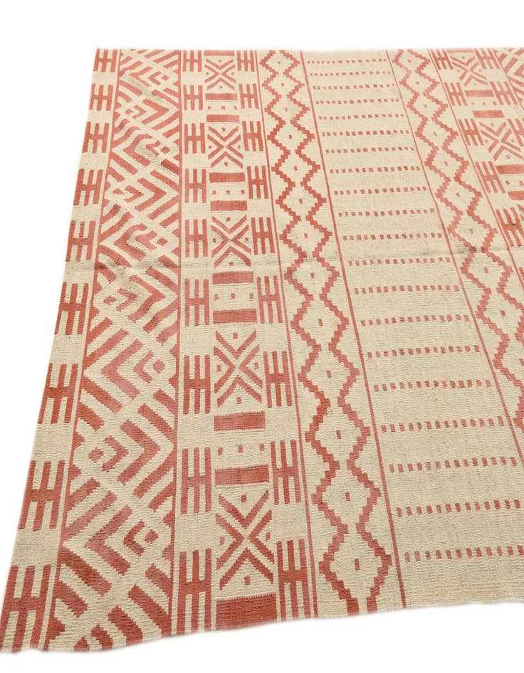 Detail image of  6' 10 x 9' 7  Hand Woven Kilim Modern Wool Rug