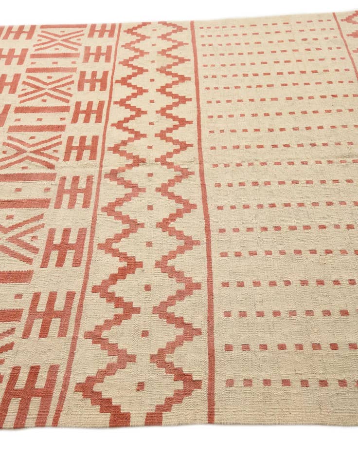 Detail image of  6' 10 x 9' 7  Hand Woven Kilim Modern Wool Rug