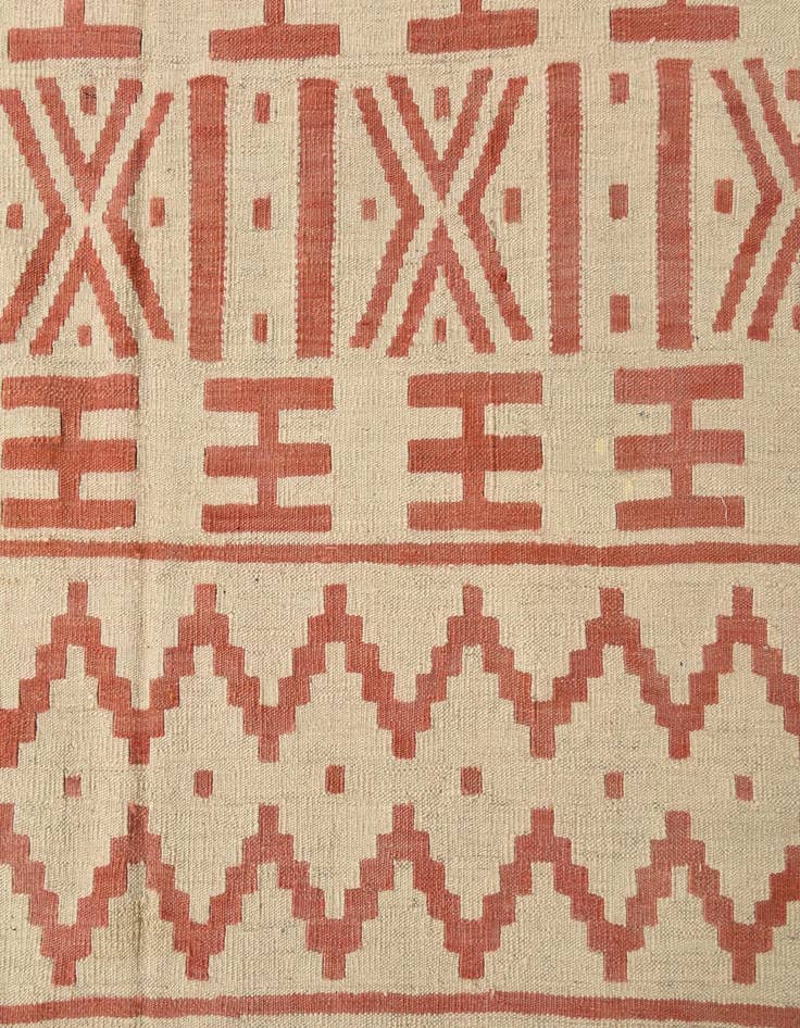 Detail image of  6' 10 x 9' 7  Hand Woven Kilim Modern Wool Rug
