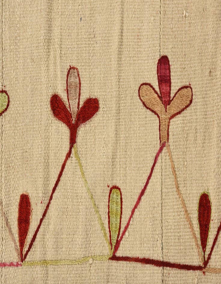 Detail image of  6' x 7' 4  Hand Woven Kilim Modern Wool Rug