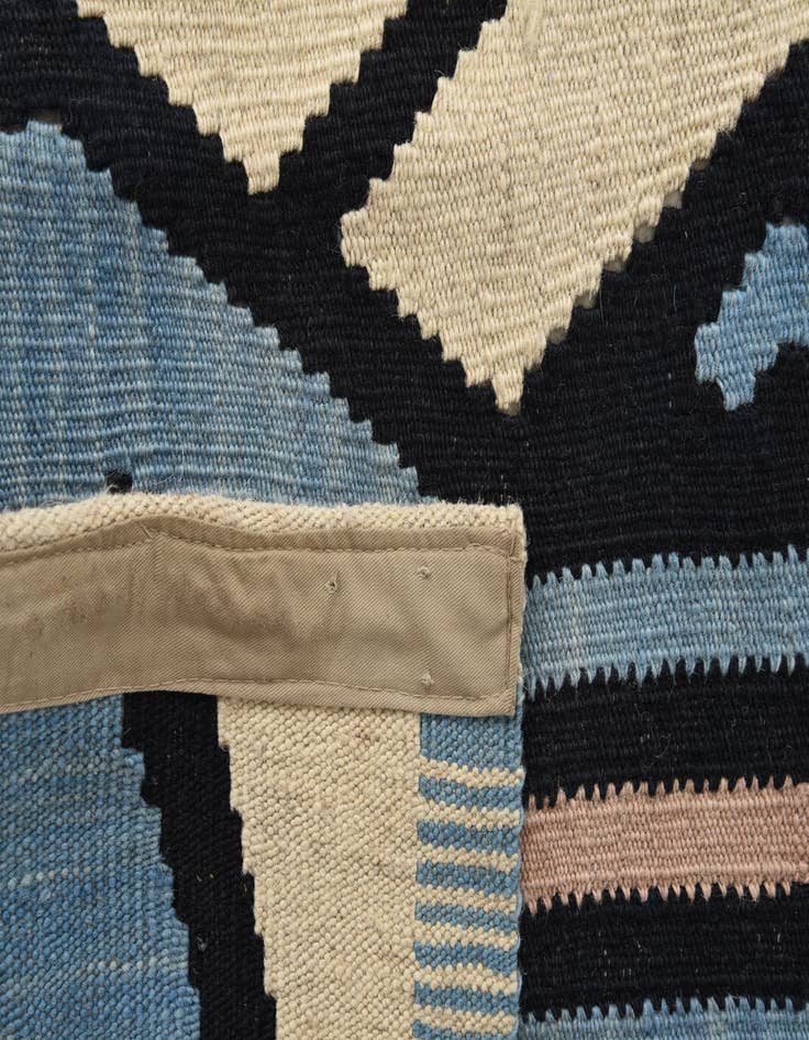 Detail image of  6' x 7' 10  Hand Woven Kilim Modern Wool Rug