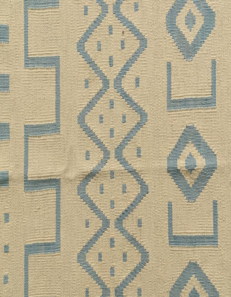 Detail image of  5' 9 x 7' 8  Hand Woven Kilim Modern Wool Rug