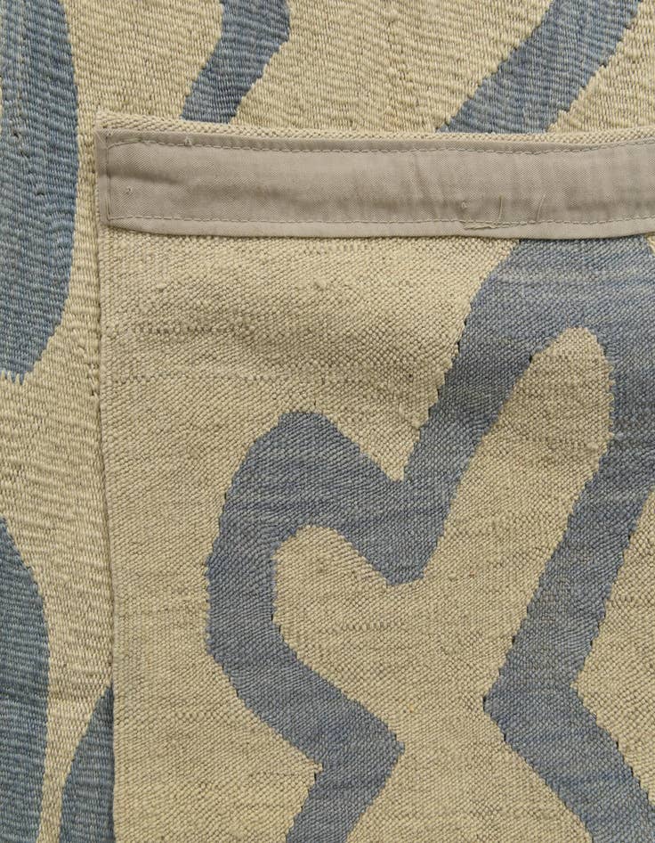 Detail image of  6' 8 x 9' 5  Hand Woven Kilim Modern Wool Rug