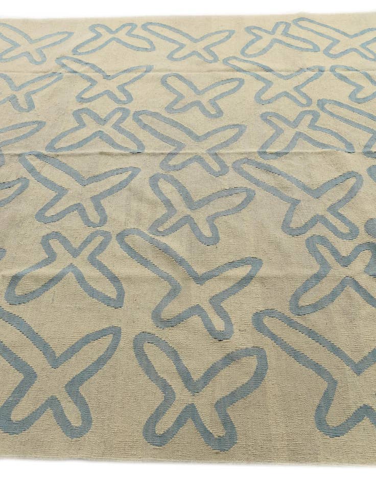 Detail image of  6' 10 x 9' 8  Hand Woven Kilim Modern Wool Rug