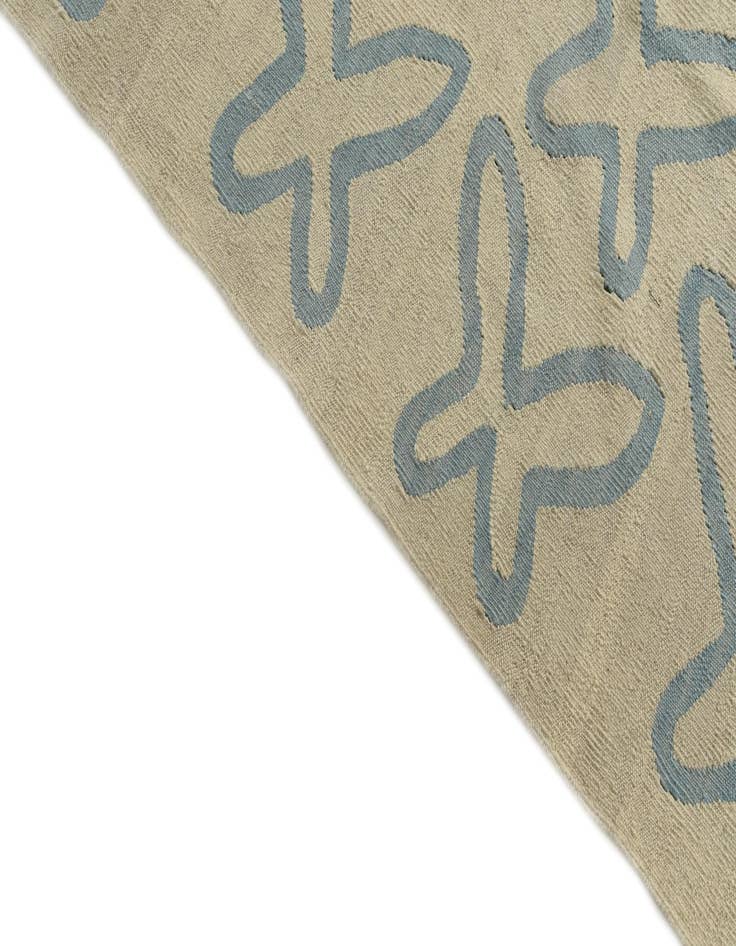 Detail image of  6' 10 x 9' 8  Hand Woven Kilim Modern Wool Rug