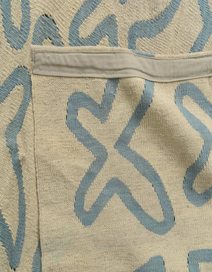 Detail image of  6' 10 x 9' 8  Hand Woven Kilim Modern Wool Rug