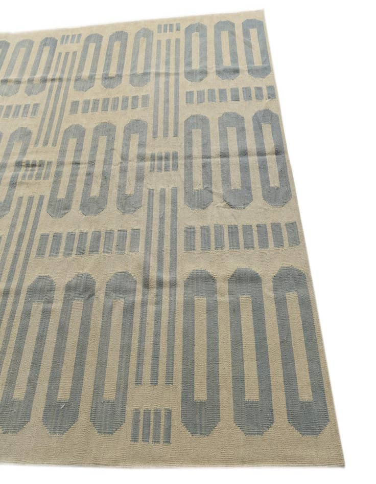 Detail image of  6' 3 x 9' 5  Hand Woven Kilim Modern Wool Rug
