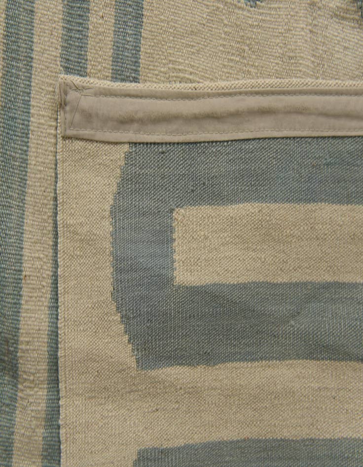 Detail image of  6' 3 x 9' 5  Hand Woven Kilim Modern Wool Rug