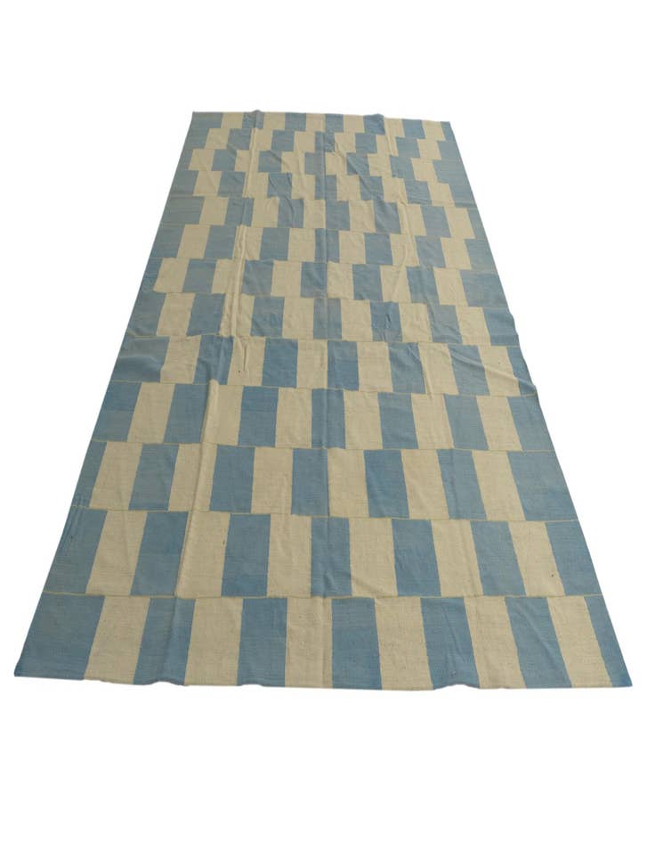 Detail image of  7' 7 x 10' 1  Hand Woven Kilim Modern Wool Rug