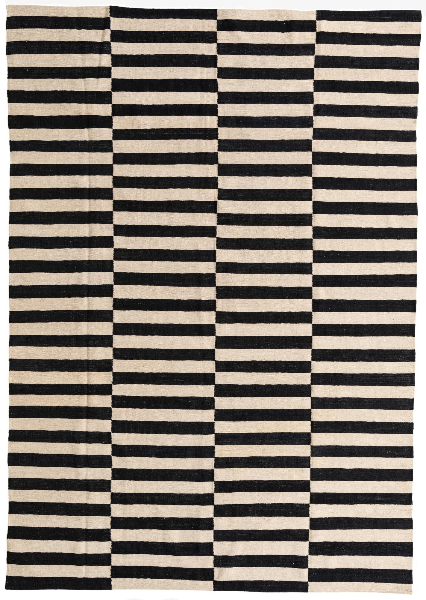  6' 9 x 9' 7  Hand Woven Kilim Modern Wool Rug