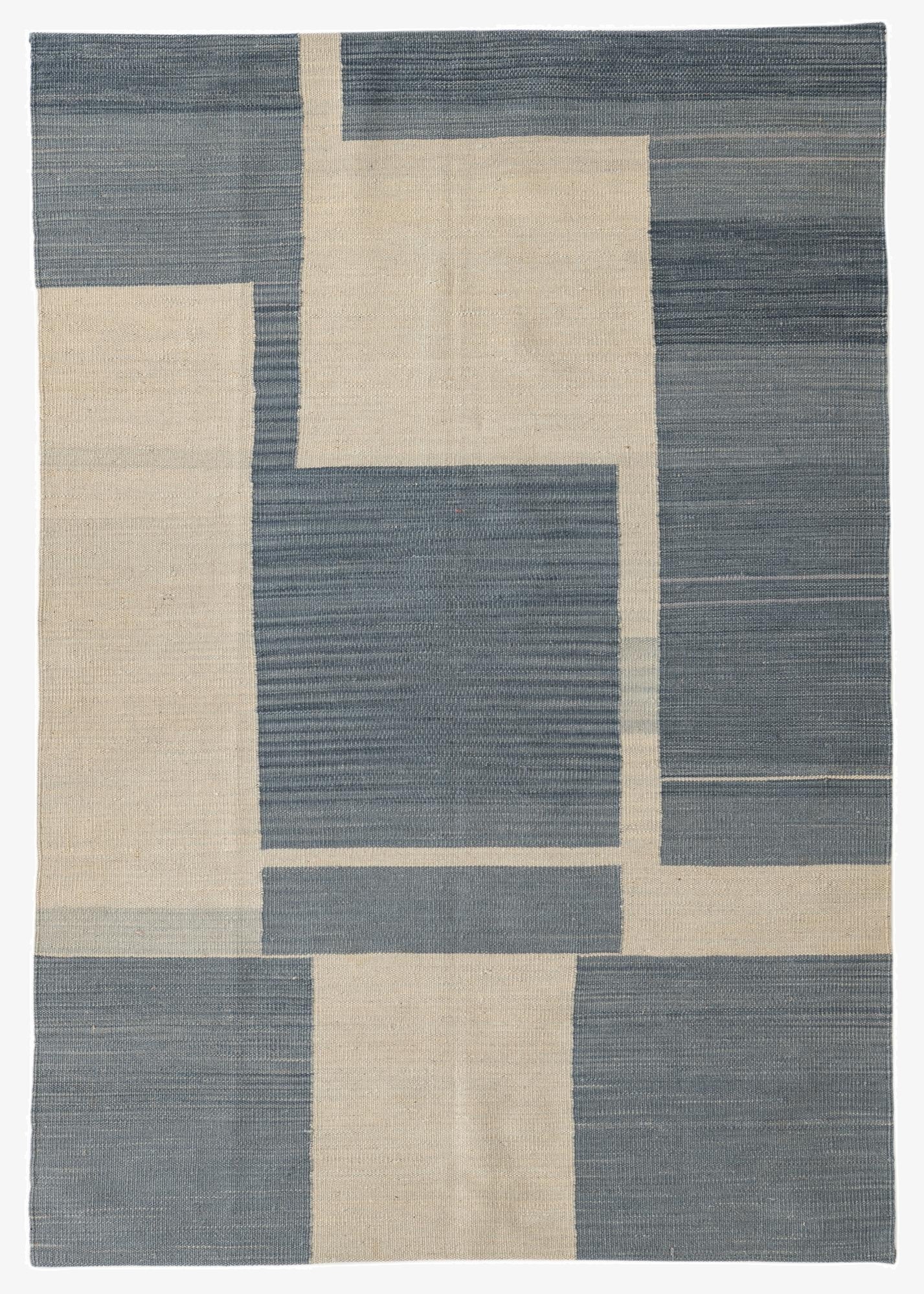 4' 1 x 5' 10  Hand Woven Kilim Modern Wool Rug