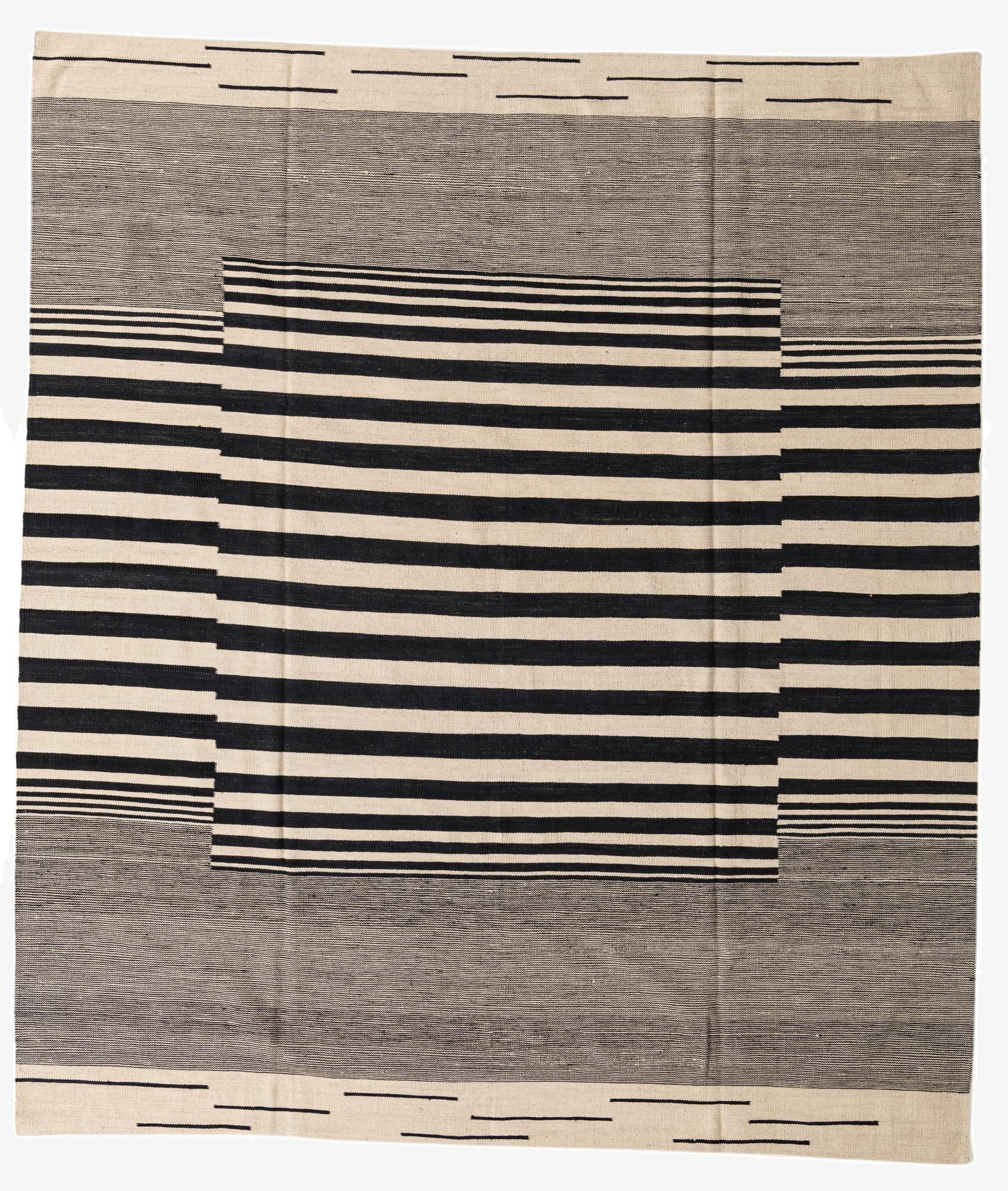  8' 4 x 9' 6  Hand Woven Kilim Modern Wool Rug