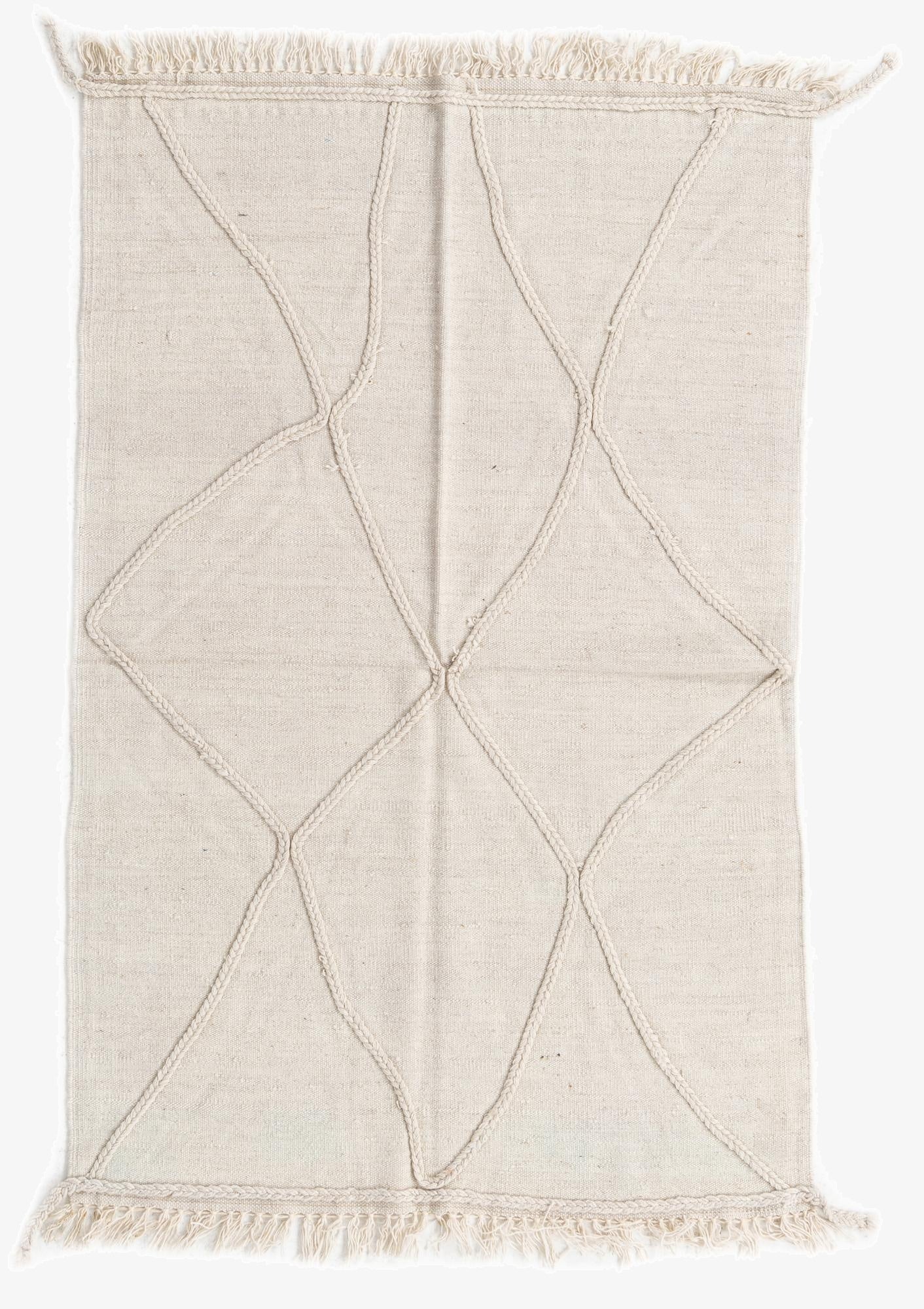  3' 3 x 5' 1  Hand Woven Kilim Modern Wool Rug