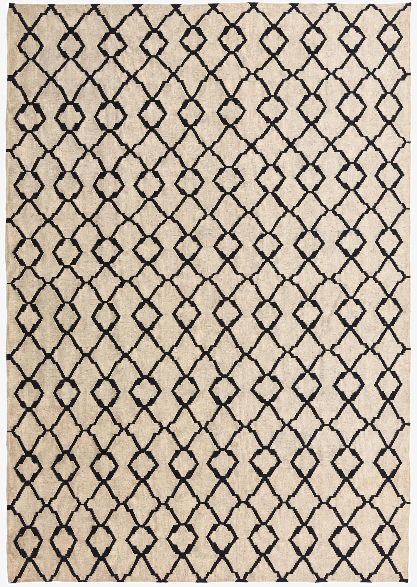  7' 2 x 10'  Hand Woven Kilim Modern Wool Rug