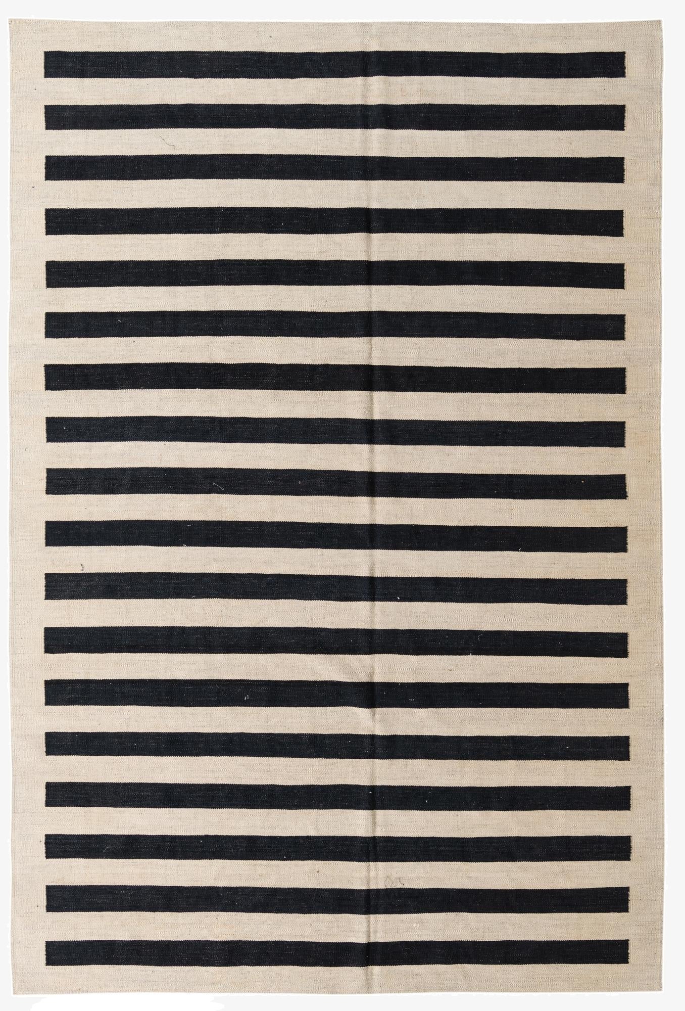  6' 8 x 9' 8  Hand Woven Kilim Modern Wool Rug