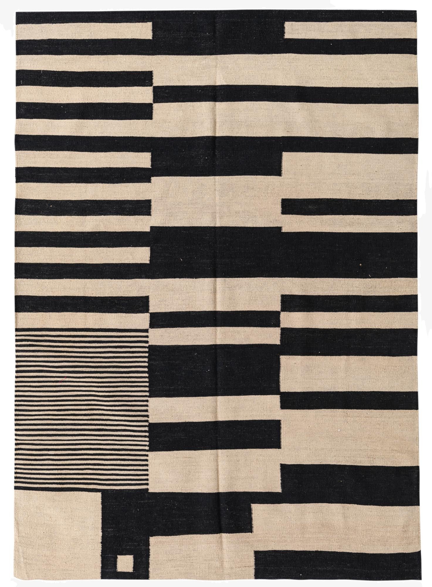  5' x 7'  Hand Woven Kilim Modern Wool Rug