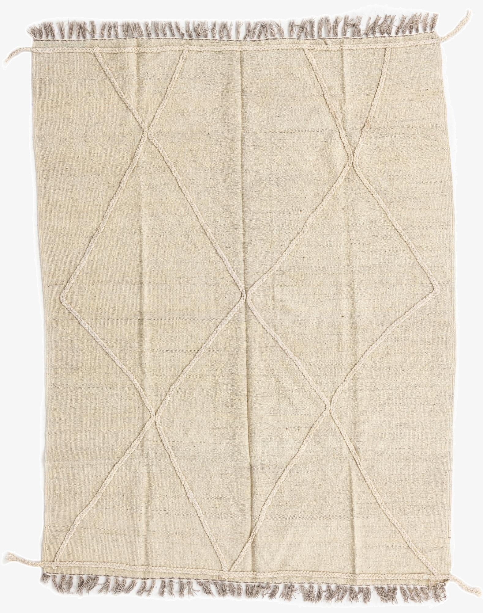  5' x 6' 5  Hand Woven Kilim Modern Wool Rug