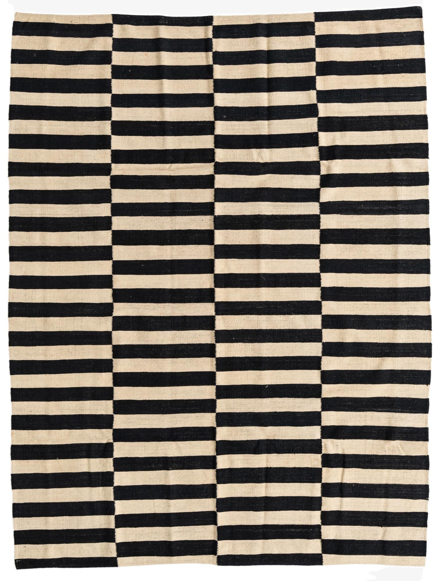  5' 10 x 7' 7  Hand Woven Kilim Modern Wool Rug