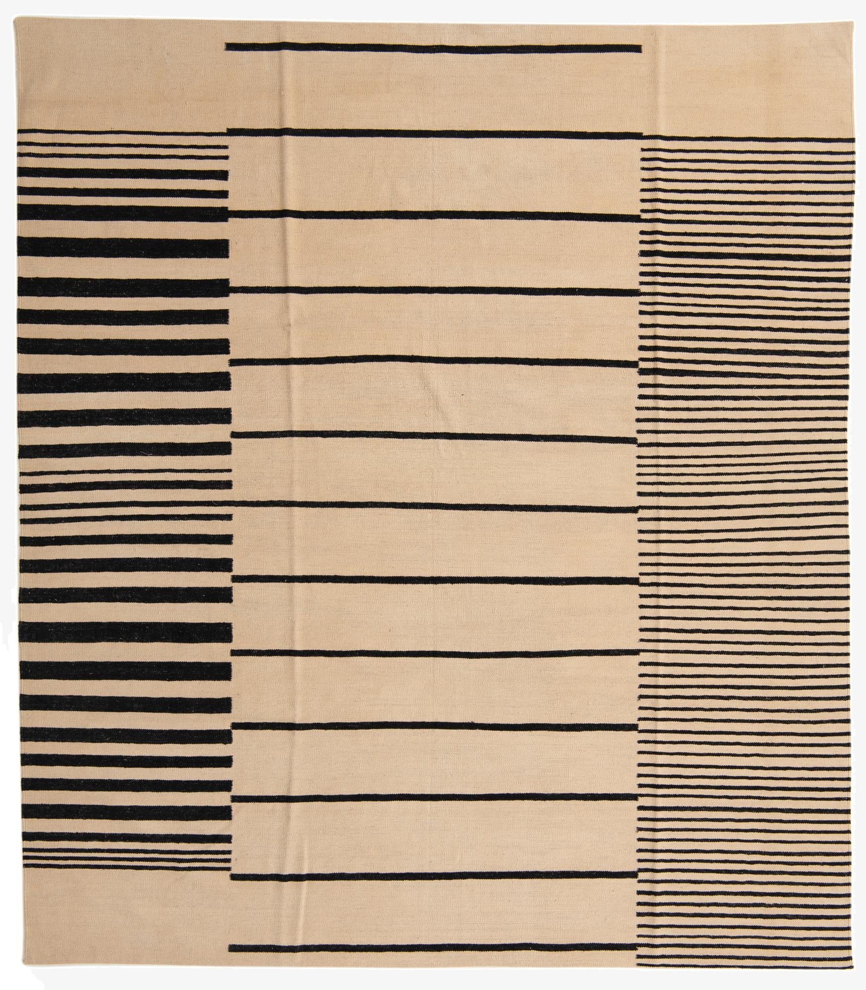  8' 4 x 9' 4  Hand Woven Kilim Modern Wool Rug