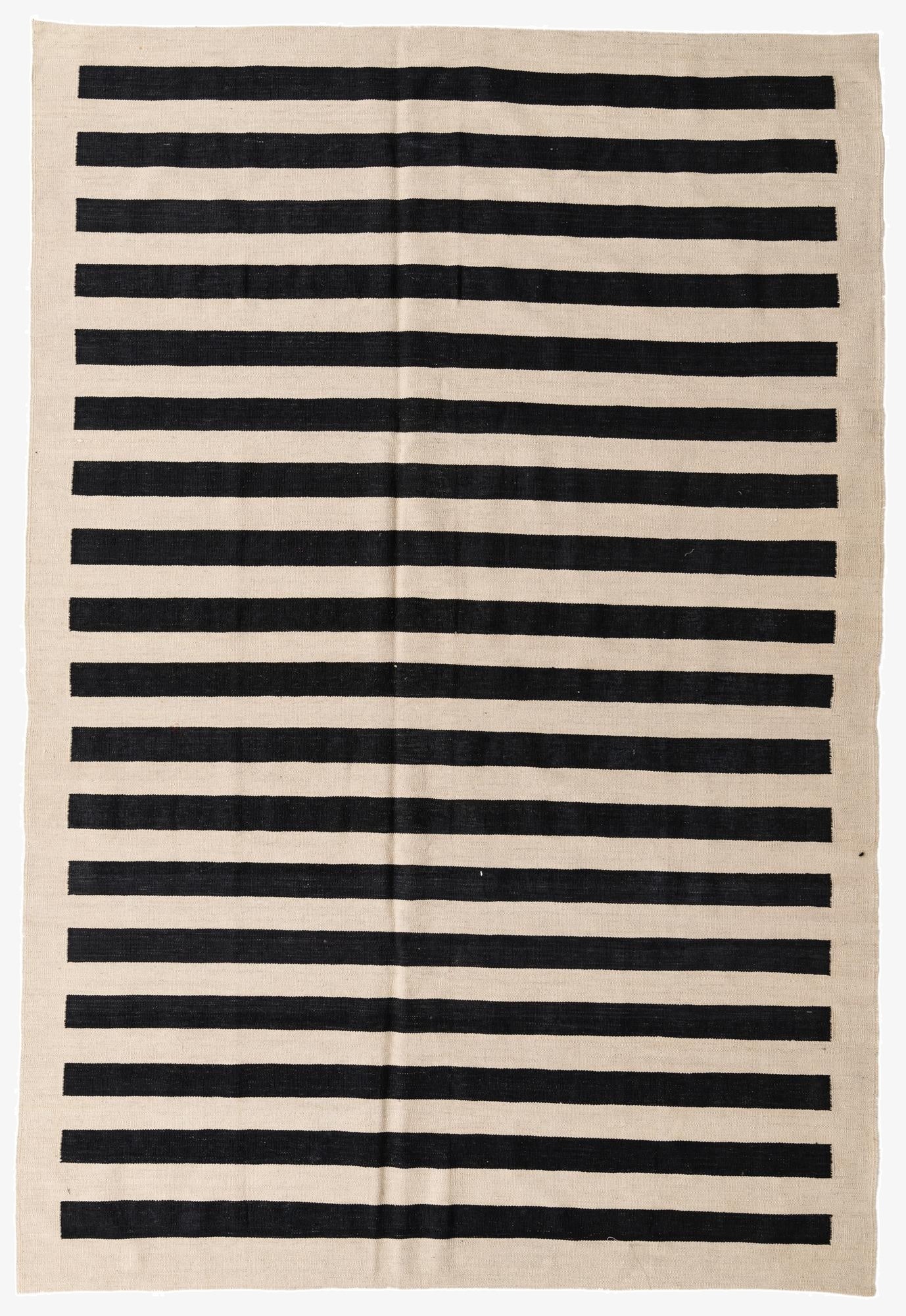  6' 7 x 9' 7  Hand Woven Kilim Modern Wool Rug