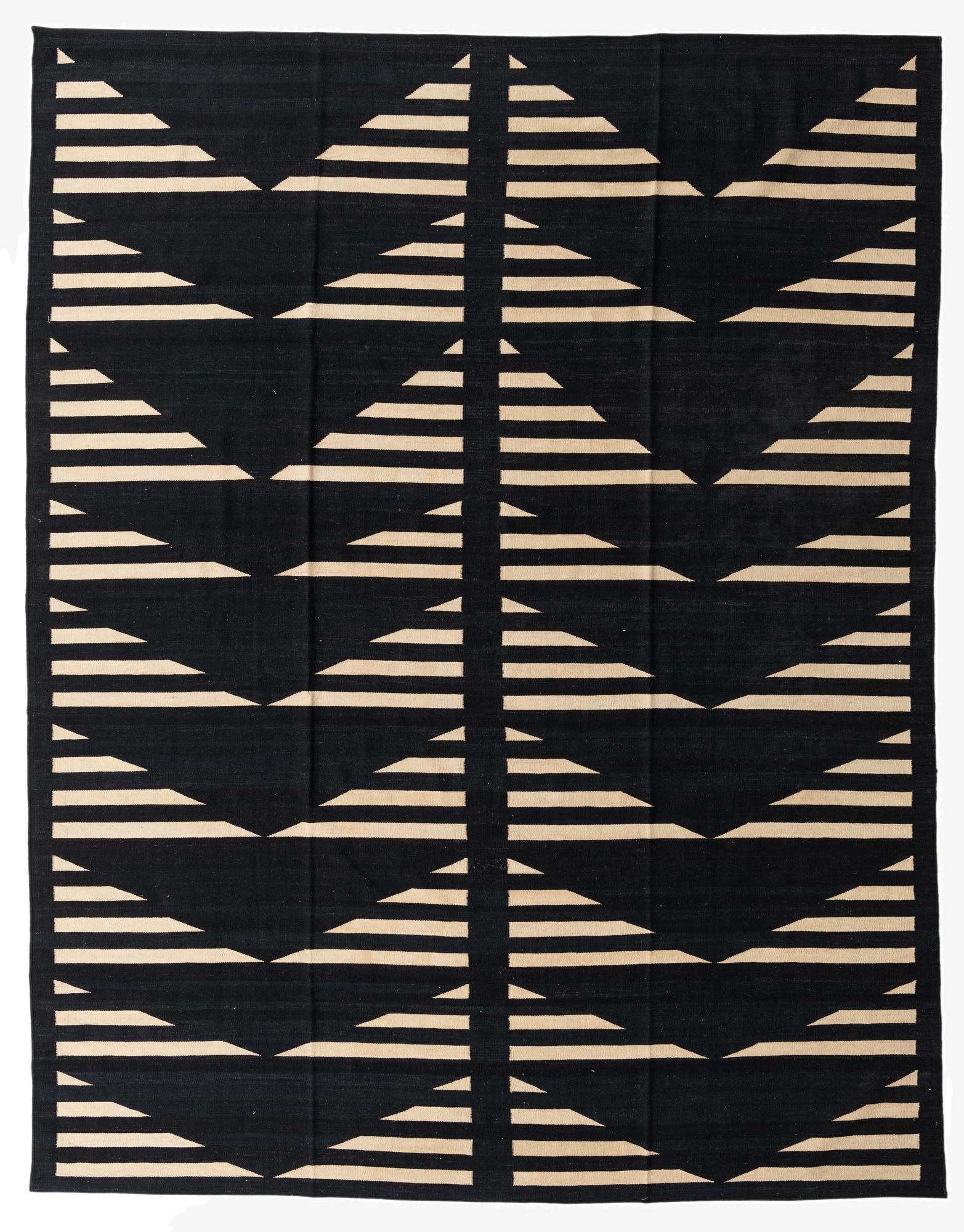  10' 1 x 12' 10  Hand Woven Kilim Modern Wool Rug