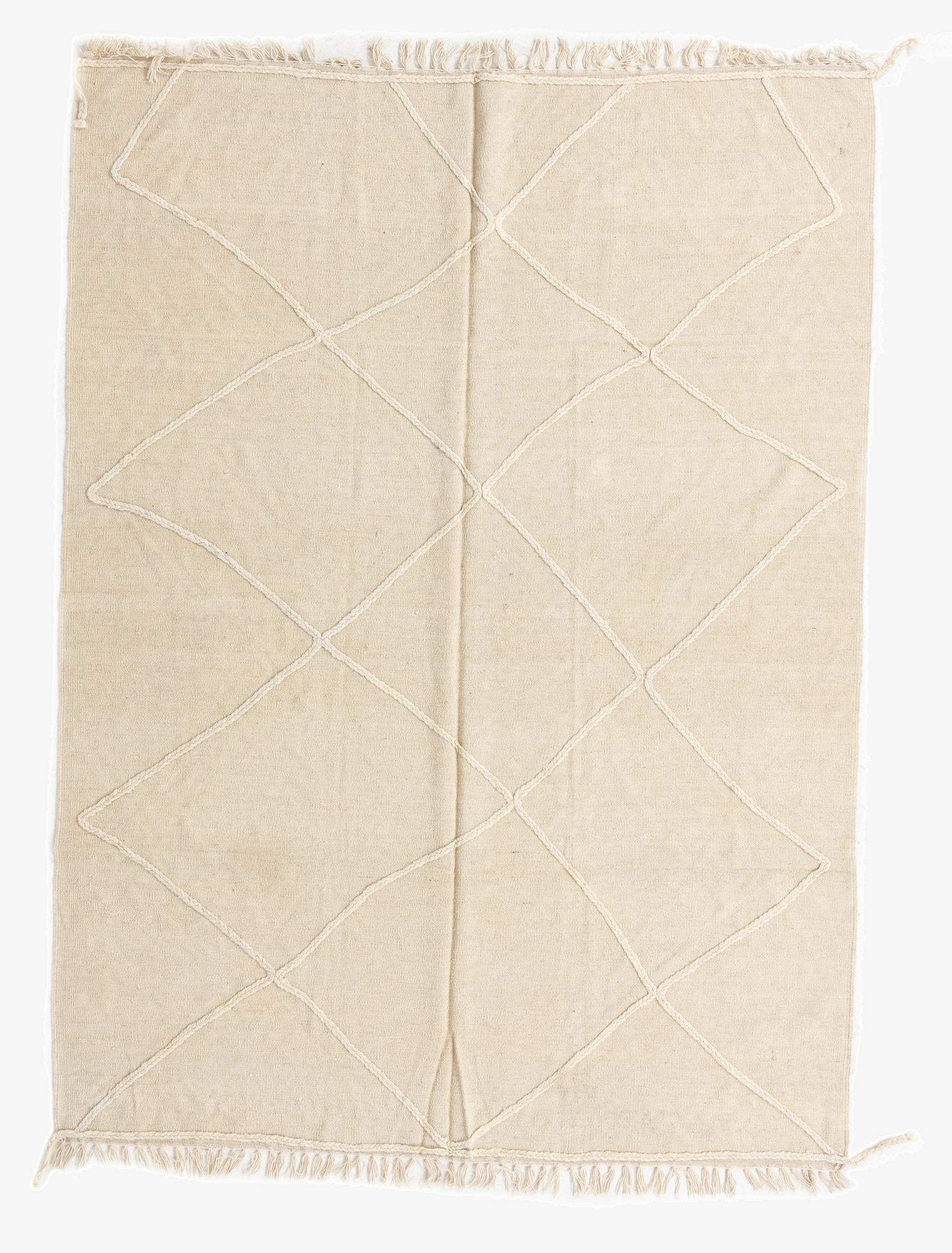  5' 9 x 7' 10  Hand Woven Kilim Modern Wool Rug